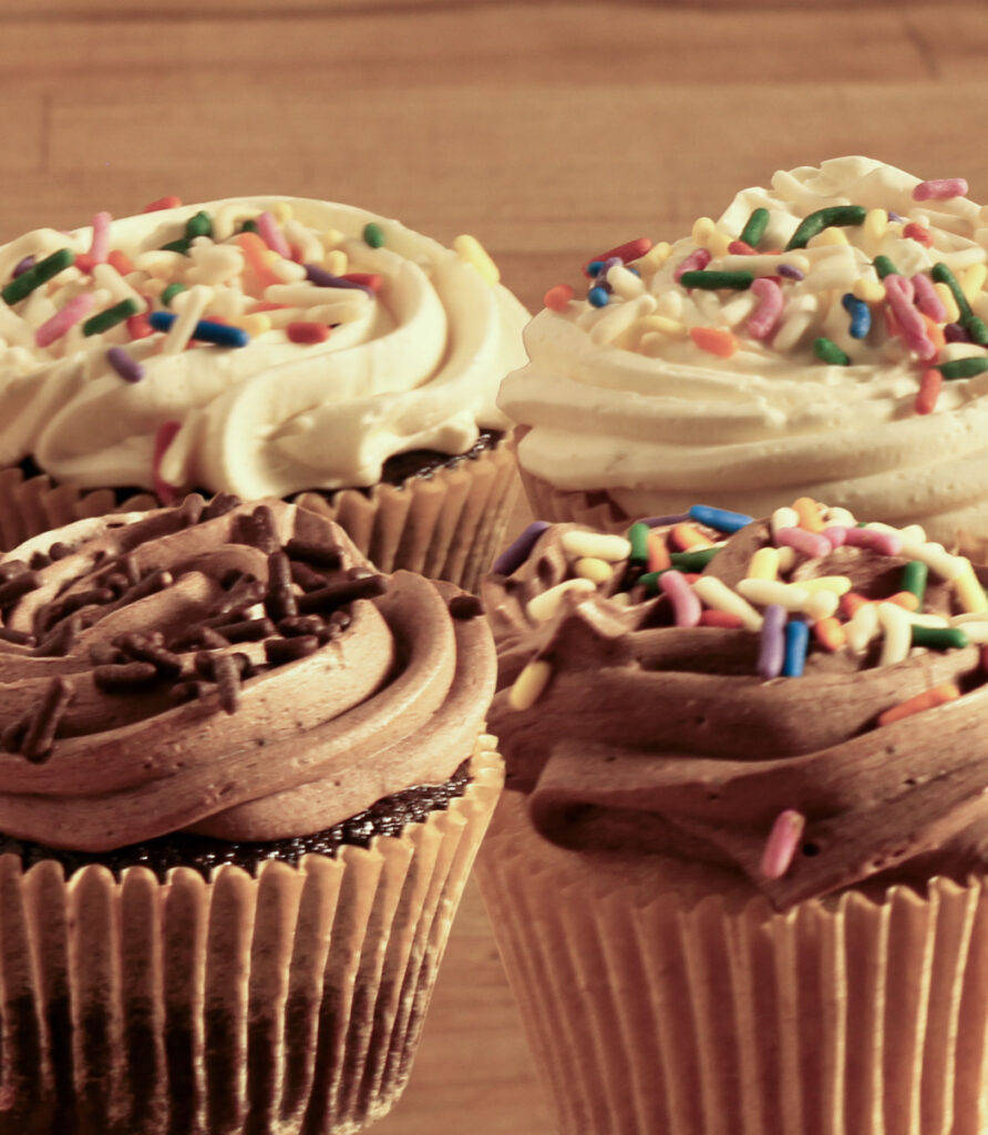 close-up cupcakes