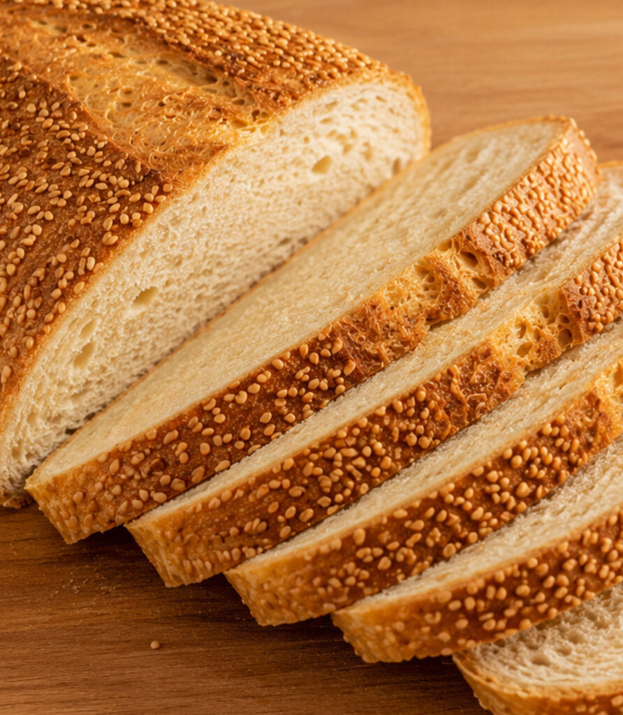 close-up sliced semolina large